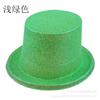 Sombrero de Halloween, sombrero de copa, sombrero de Lincoln, sombrero de mago, sombrero de copa con polvo brillante, sombrero redondo, sombrero de copa con polvo dorado