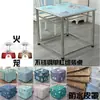 Mesa de Barbacoa de Acero Inoxidable Mesa Cuadrada de Comedor para el Hogar Calefacción Eléctrica Multifuncional Plegable Mesa de Ajedrez y Cartas Rejilla para Barbacoa