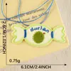 En Stock Nuevo Etiqueta Bordada Transfronteriza Divertido Dibujo Animado Inglés Parche de Galleta En Stock Parche Bordado Accesorios Parche de Tela DIY