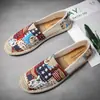 Sapatos de Pescador Leves com Solado Macio de Linho para Homens 2025 Primavera e Verão Novos Respiráveis Slip-On Slip-Ons Sapatos Casuais de Lona