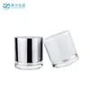 Cosméticos en Stock Tarro de Crema Plateado de Alta Capacidad 50g Vidrio Sellado Mascarilla Crema para Ojos Botella Vacía Botella de Subempaque al por Mayor