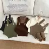Macacão de Tricô Infantil Estilo Coreano para Primavera para Meninos e Meninas, Roupa de Passeio e Roupa de Engatinhar para Bebê de Um Ano