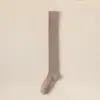 Calcetines altos de otoño e invierno, calcetines largos para mujer engrosados y forrados de felpa, calcetines hasta el muslo protectores de rodilla, calcetines de rizo estilo primavera y otoño