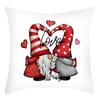 Funda de almohada transfronteriza de Amazon para San Valentín, cojín de lino estampado para sofá de sala de estar, funda de almohada decorativa para el hogar.