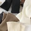 Calcetines Populares de Color Sólido Transfronterizos Versátiles de Punto Cálidos Combinables Jk, Calcetines para Mujer