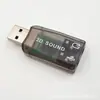 Placa de som externa USB 5.1 7.1 com cabo para notebook e desktop Computador Universal USB para porta de áudio sem driver