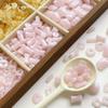 Cuentas redondas de pastel con forma de ola y corazón teñidas acrílicas, material de cuentas hechas a mano para pulsera, cadena de teléfono móvil, accesorios