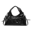 Bolsa de Mão Plissada com Laço Estilo Coreano Feminina 2026 Novo Estilo Bolsa Tote Bolsa de Ombro Bolsa Transversal de Ombro Único Moda
