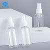 Botella de plástico PET con pulverizador de emulsión de agua cosmética de 50 ml, material de embalaje cosmético, botella de pulverización con desinfectante de alcohol.