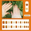 Variedad de Manicuras Impresas Portátiles, Parches Reutilizables de Uñas Postizas en Caja, Patrón de Cuadros Terminado