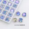 Dongzhou Crystal 10*10 Quadrado Grosso Flor de Gelo Strass Cor Mista de Alta Qualidade Strass Gelo Triturado Cintilante Decorações Redondas e Quadradas para Nail Art