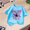 Camisetas de Algodão de Manga Curta para Meninos e Meninas de Verão 2026 Novos Tops Estilosos Infantis de Meia Manga com Estampa de Desenho Animado Transfronteiriço