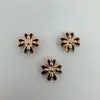 Acessórios de joias para atacado fivela integrada de flor sapatos flor acessórios para sapatos com furo DIY acessórios de óleo gotejante galvanizados ABS bolsas