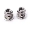 Porca Hexagonal Flangeada de Aço Inoxidável Feita Sob Medida Não Padrão, Tampa de Parafuso Hexagonal de Aço Inoxidável Dentada e Acolchoada Anti-Afrouxamento e Anti-Deslizante
