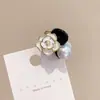 Pinza para el Cabello de Princesa Perla Camelia Vintage para Mujer 2025 Nuevo Clip de Flequillo de Gama Alta Pasador Accesorio para el Cabello
