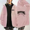 Moderna Nueva Sudadera con Capucha y Cremallera Estampada Arirang World Tour Sudadera Suelta Casual para Fans