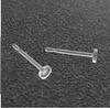 Accesorios para Aretes DIY Joyería Aretes Planos de Plástico Transparente Invisible Perforación de Oreja Resina PC Agujas para Oreja Fabricante Venta al por Mayor