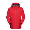 Chamarra de trabajo hecha a medida con estampado de logo, impermeable y a prueba de viento, chamarra delgada, uniforme de equipo, ropa de trabajo unisex, prenda exterior de primavera y otoño, bordado