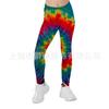Pantalones de Yoga de Verano Finos para Niñas Transfronterizos Europeos y Americanos Leggings de Ropa Exterior Infantil Estampados 3D Pantalones Ajustados para Niños Grandes