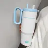 Taza Térmica Nueva con Asa, Portátil para Estudiantes, Acero Inoxidable 316, Gran Capacidad, Alto Valor Estético, Taza con Popote, Taza para Coche