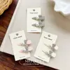 Pinza de pico de pato con forma de corazón de perla suave estilo coreano, pinza lateral de conejito linda y dulce, pinza para flequillo de niña, accesorio para el cabello al por mayor para mujeres