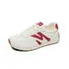Zapatos de Entrenamiento Alemanes de Cuero Genuino con Suela Blanda 2026 para Mujer, Tenis Casuales Versátiles Antideslizantes con Cordones para Primavera y Otoño, Zapatos Planos Blancos Cómodos