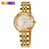 Relógio Feminino Skmei Elegante com Pedras, para Estudante, Novo Versátil Pulseira Cruzada Relógio de Pulso Feminino a Quartzo