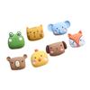 Superficie Mate Lindo Animal de Dibujos Animados Cabeza DIY Pasador para el Cabello Infantil Tocado Accesorios de Pegamento de Crema Parche Cachorro Rana