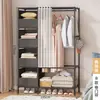 Armario de Tela a Prueba de Polvo Dormitorio Casa de Alquiler Dormitorio Armario Pequeño Simple Almacenamiento de Ropa de Cabecera Estante de Almacenamiento