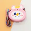 Bolsita pequeña de silicona Nueva linda bolsa cruzada bolsa para teléfono móvil niños Niña Moda bolso de hombro muñeca bolsa redonda pequeña