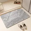 Tapete de Chão de Lama Diatomácea Estilo Nórdico para Casa, Banheiro, Porta de Banheiro, Absorvente de Água, Antiderrapante, Resistente ao Desgaste, Resistente à Sujeira, Fácil de Limpar