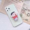 Soporte Acrílico Giratorio Personalizado de Dibujos Animados para Teléfono Móvil con Airbag Serie Crayon Shin-Chan Soporte de Escritorio con Cojín de Aire con Imágenes
