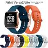 Para Fitbit Versa2/Versa lite pulseira de silicone cor Samsung Fivela Solid Color 22mm Watch Strap