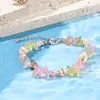 Europa y Estados Unidos transfronterizos súper ventas pulsera de viento marino concha de color collar hecho a mano pulsera pulsera de grava natural al por mayor