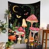 Amazon Venta Caliente Tapices de Sol Psicodélico Hippie Vertical Color Colgante de Pared Hongo Cactus Tela Colgante Estampado