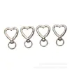 Venta Directa de Fábrica Llavero Pequeño en Forma de Corazón Durazno Rojo Accesorios DIY Joyería de Aleación de Zinc Llavero con Cierre de Resorte