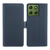 Aplicable a MOTO Edge 70 5G Piel-sensación Cuero Funda tipo libro Porta Tarjetas Soporte Anti-caída Negocios