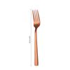 Juego de Cubiertos de Acero Inoxidable de 3 cm, Cuchillo, Tenedor y Cuchara Dorados para Filete, Suministros para Hogar y Hotel, Tienda Departamental, Venta al por Mayor Transfronteriza