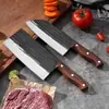 Faca de Cozinha Yangjiang Aço Inoxidável Faca de Fatiar Doméstica Martelo de Cortar Carne Padrão Forjada Faca de Cortar Faca de Duplo Propósito