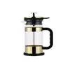 Prensa Francesa de Vidro Espesso Resistente ao Calor Filtro de Aço Inoxidável Cafeteira Doméstica Filtro Prensa Cafeteira Manual Pour-Over Filtro