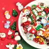Muñeco de nieve de Papá Noel, crema de bricolaje, pegamento, funda de teléfono, bolsa, accesorios para el cabello hechos a mano, accesorios de resina caseros