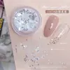 Lentejuelas Mini Amor de 1 mm para Arte de Uñas Lentejuelas Pequeñas Estrella Blanca de Cinco Puntas Estrella del Día de San Valentín Adorno para Uñas Plateado