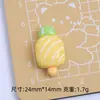 Brochetas de Frutas Simuladas, Accesorios de Joyería Hechos a Mano de Dibujos Animados, Accesorios de Resina de Pegamento de Crema, Material para Hebillas de Zapatos con Agujero
