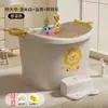 Bañera para niños, bañera para bebés, bañera para bebés de otoño e invierno, bañera para sentarse, tamaño grande para uso doméstico, adecuada para el baño y la natación de niños