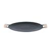 Placa de Barbacoa para el Hogar al Aire Libre Portátil Camping Placa de Barbacoa Olla de Barbacoa Coreana Antiadherente Teppanyaki Redonda Placa para Tortillas
