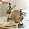 En stock músicos de hierro tocan metal artesanías de metal modelado de bandas decoración del hogar pequeños fabricantes de hierro al por mayor