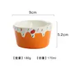 Taza de cerámica para pastel de fresa estilo INS al por mayor, tazón de postre rosa, tazón de yogur creativo, taza soufflé hecha a mano para el hogar