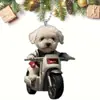 Pingentes Decorativos Planos de Acrílico Transfronteiriços, Acessórios para Carro e Decorações de Árvore de Natal, Pequenos Pingentes para Carro