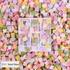 Cor Macaron Desenho Animado Biscoito Artificial Mini Comida Brinquedo Decoração de Bolo Acessórios Resina DIY Joias Brinquedo de Comida Artificial