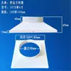 Junta Quadrada para Redonda de Plástico ABS Flange Lateral Única Junta de Placa Plana Duto de Ar para Purificador de Fumaça de Óleo de Ventilador Boca Quadrada para Redonda